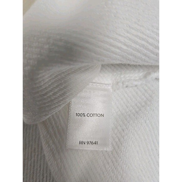 J Jill Love V-Neck Short Sleeve Shirt 100% Cotton White Women’s Plus Size 3X - Picture 5 of 9